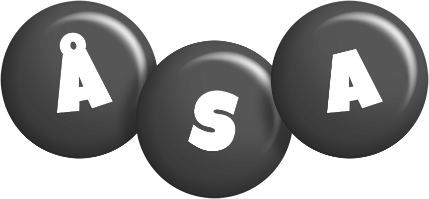 Åsa candy-black logo
