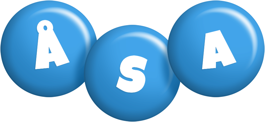 Åsa candy-blue logo