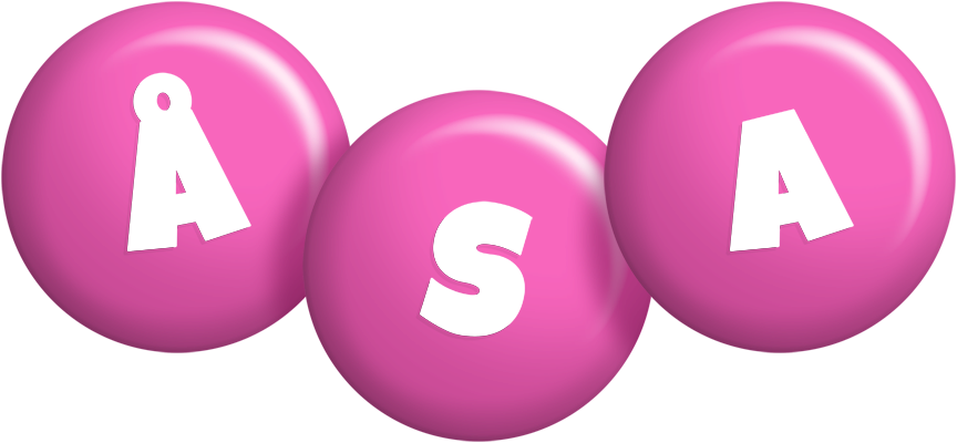 Åsa candy-pink logo