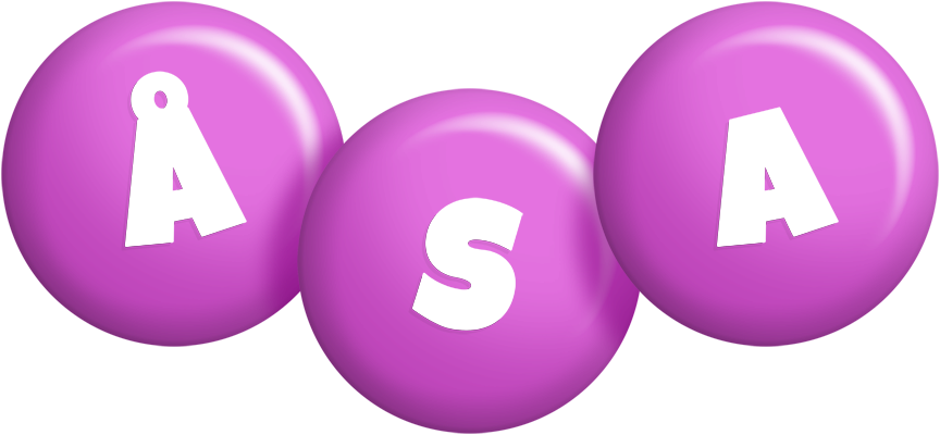 Åsa candy-purple logo