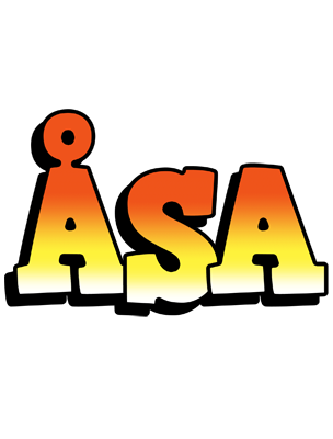 Åsa sunset logo