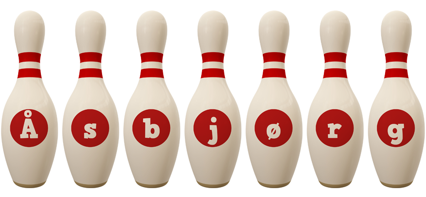 Åsbjørg bowling-pin logo