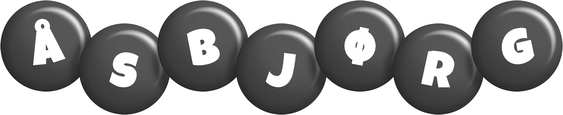 Åsbjørg candy-black logo