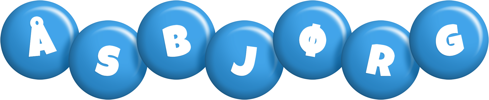 Åsbjørg candy-blue logo