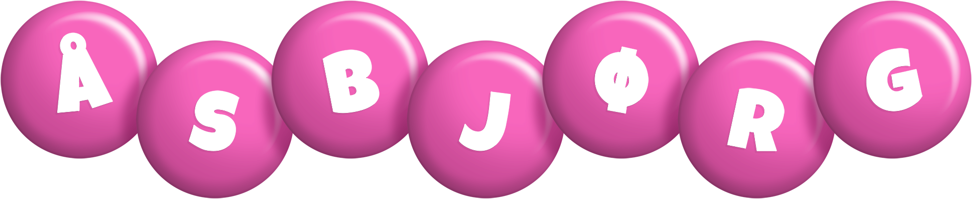 Åsbjørg candy-pink logo