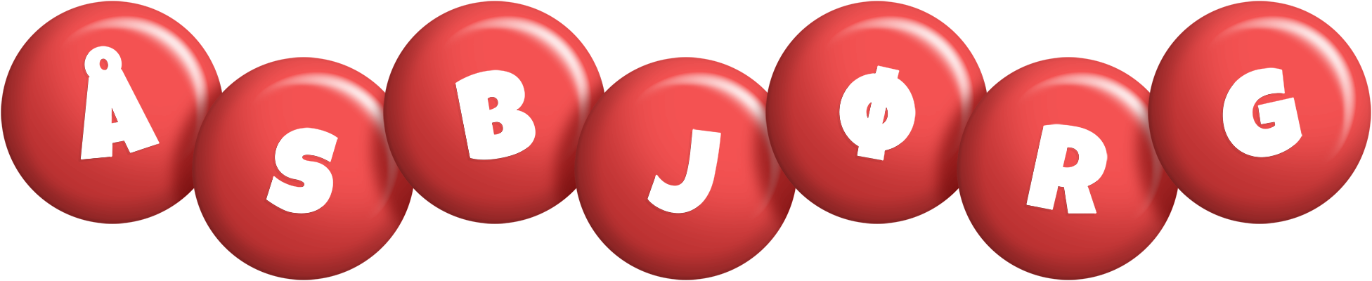 Åsbjørg candy-red logo