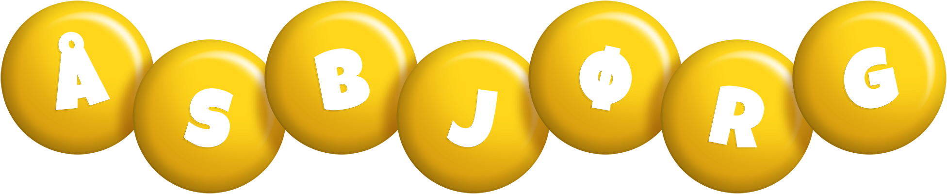 Åsbjørg candy-yellow logo