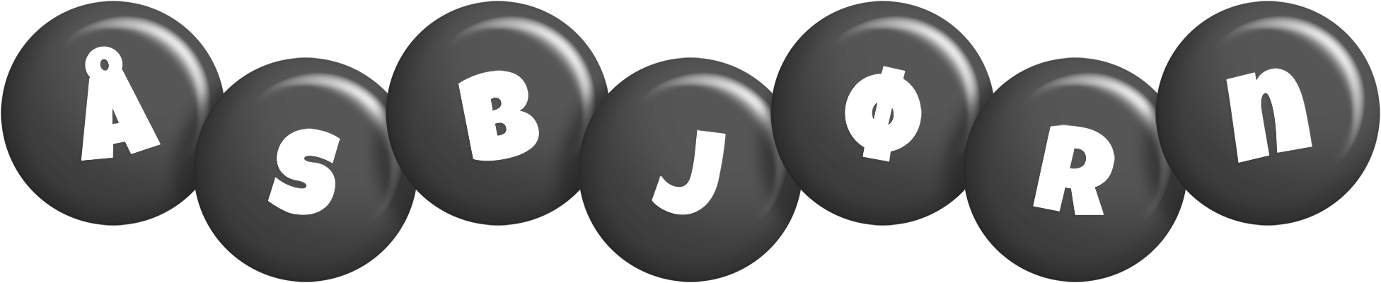 Åsbjørn candy-black logo