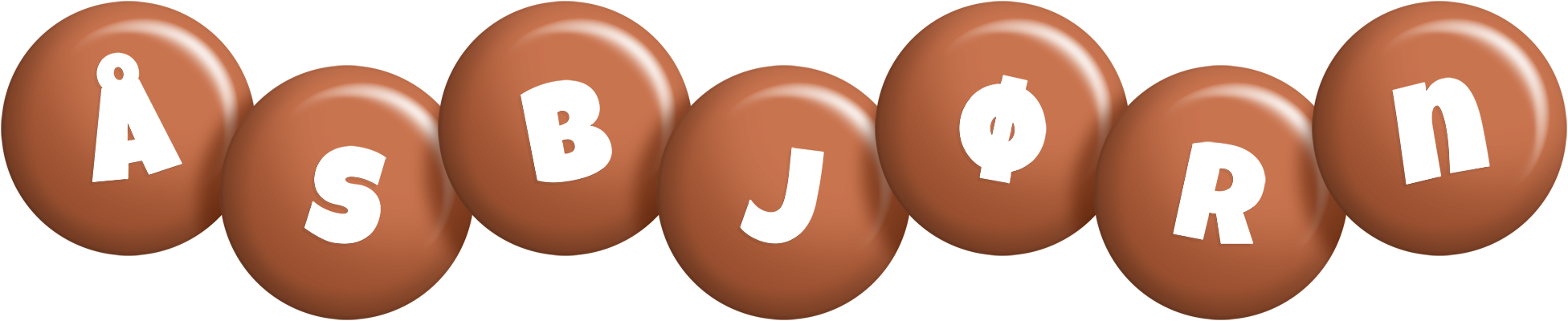 Åsbjørn candy-brown logo