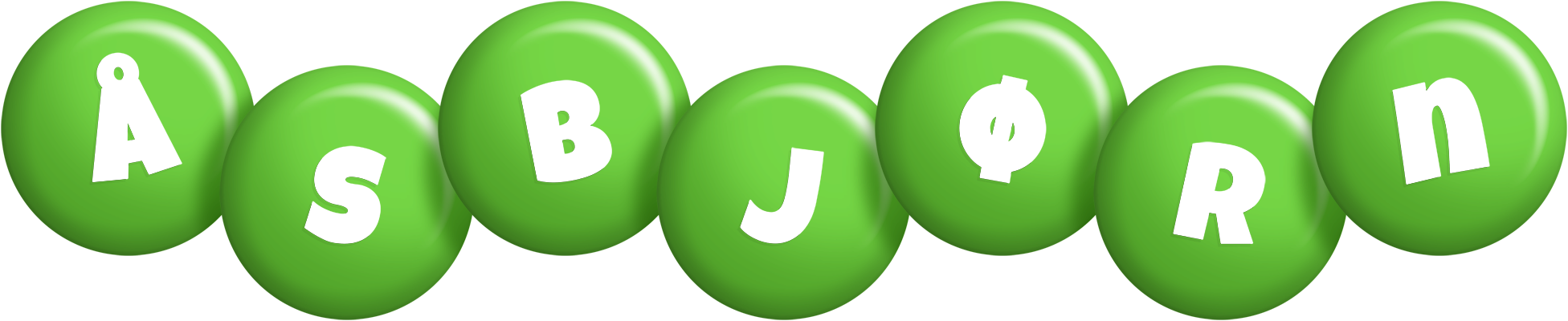 Åsbjørn candy-green logo
