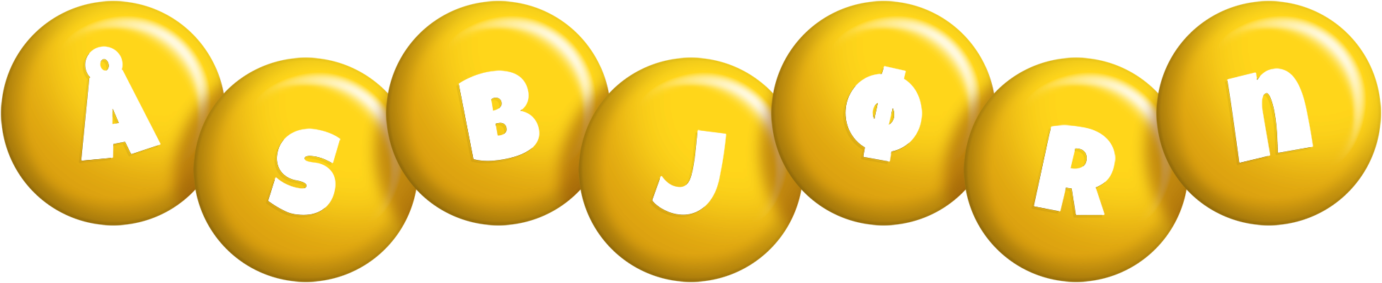 Åsbjørn candy-yellow logo