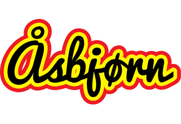 Åsbjørn flaming logo