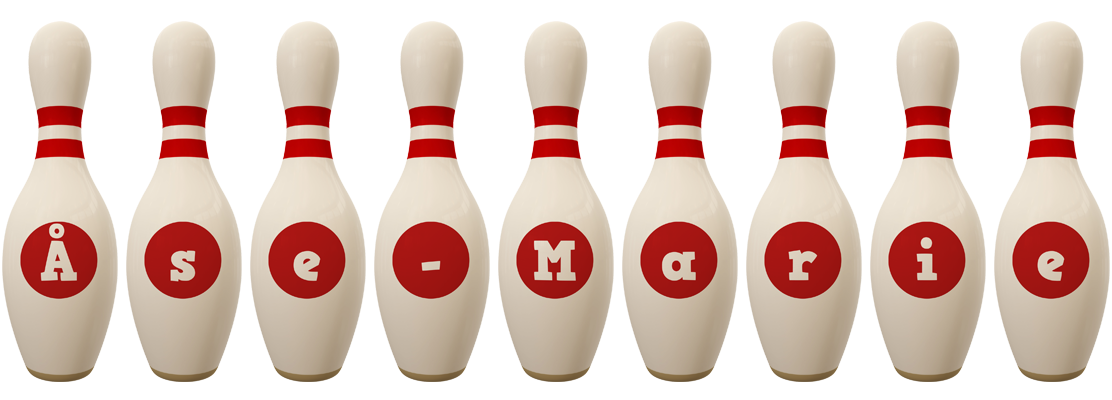 Åse-Marie bowling-pin logo