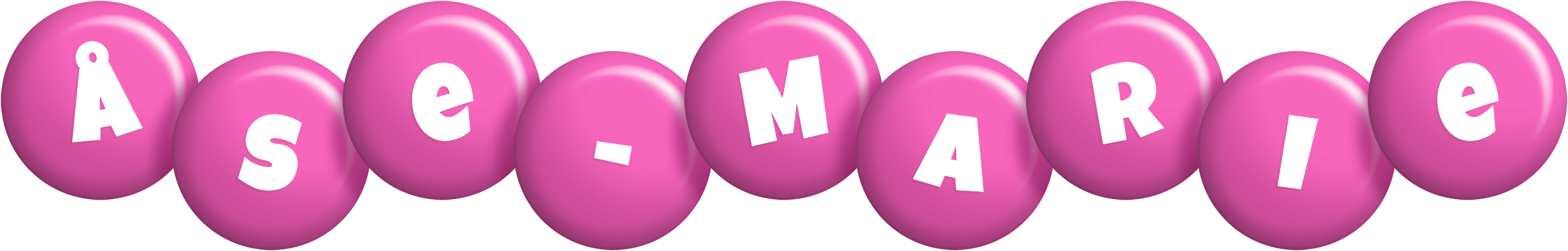 Åse-Marie candy-pink logo