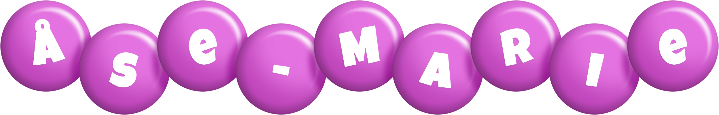 Åse-Marie candy-purple logo