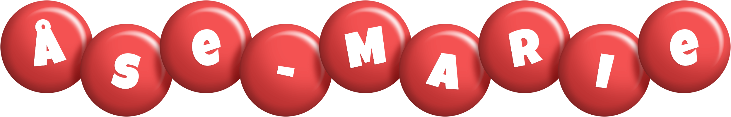 Åse-Marie candy-red logo