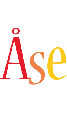 Åse birthday logo