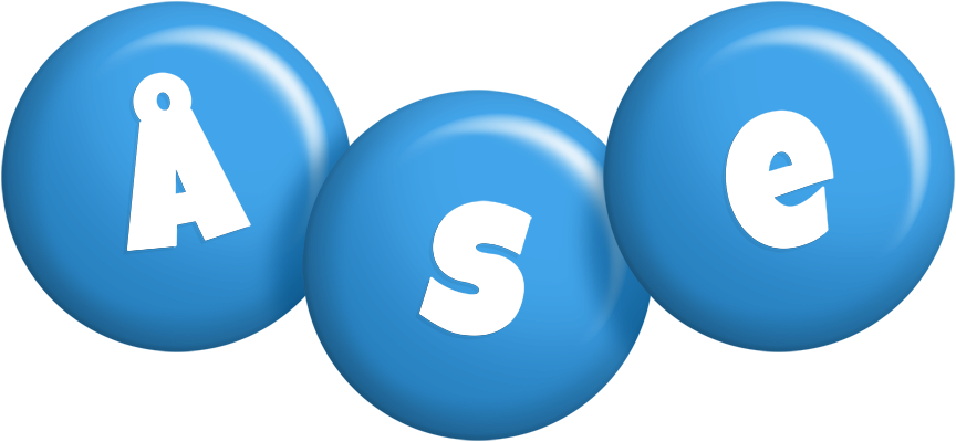 Åse candy-blue logo