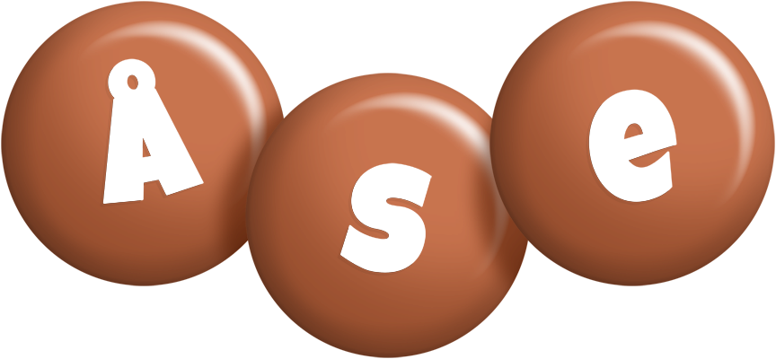 Åse candy-brown logo
