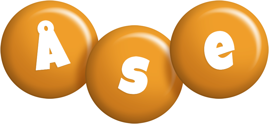Åse candy-orange logo