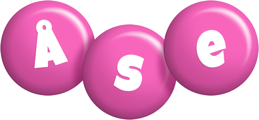 Åse candy-pink logo