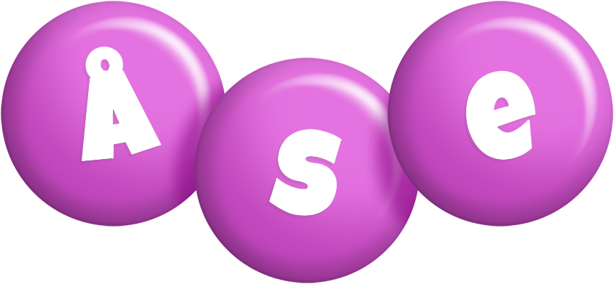 Åse candy-purple logo