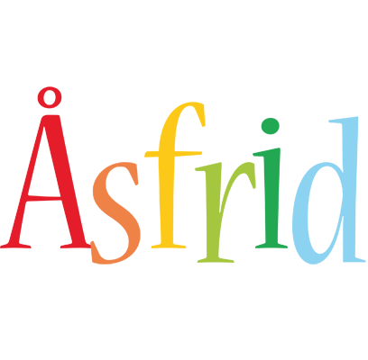 Åsfrid birthday logo