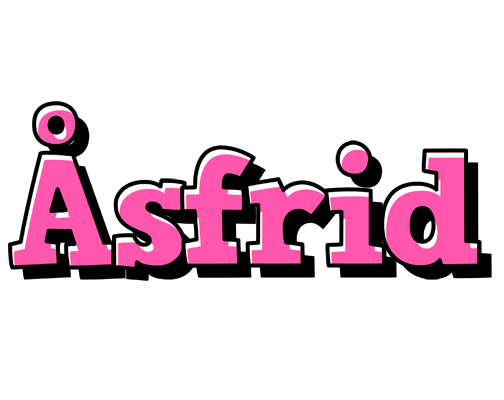 Åsfrid girlish logo