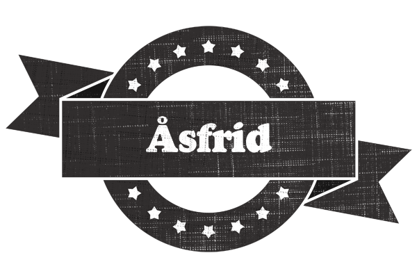 Åsfrid grunge logo