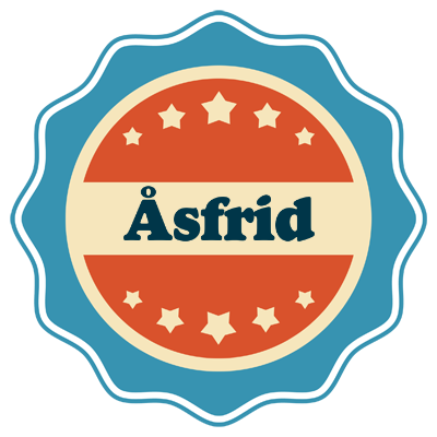 Åsfrid labels logo