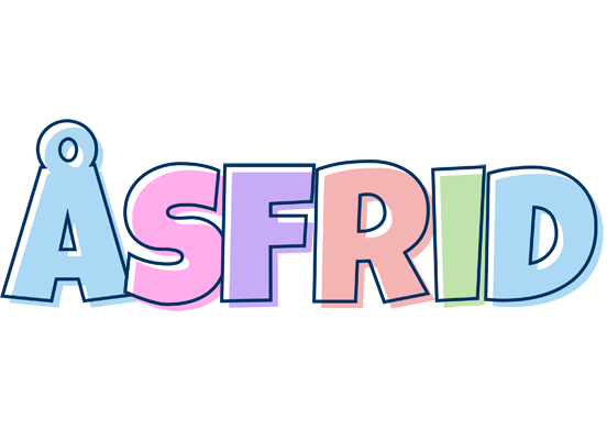 Åsfrid pastel logo