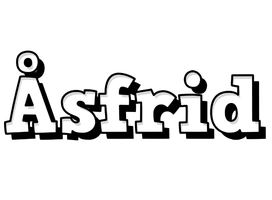 Åsfrid snowing logo