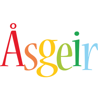 Åsgeir birthday logo