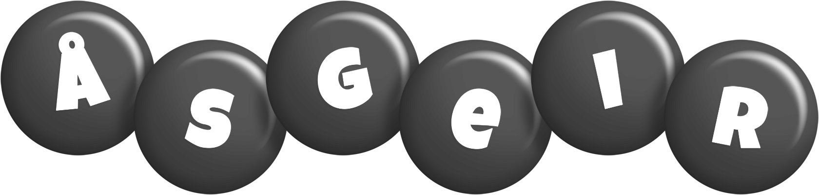Åsgeir candy-black logo
