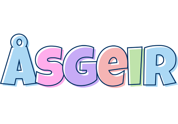 Åsgeir pastel logo