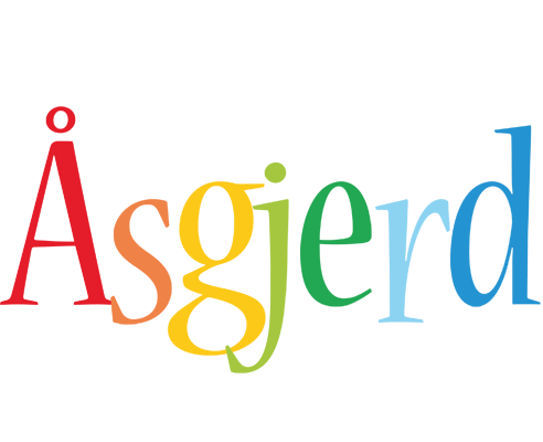 Åsgjerd birthday logo