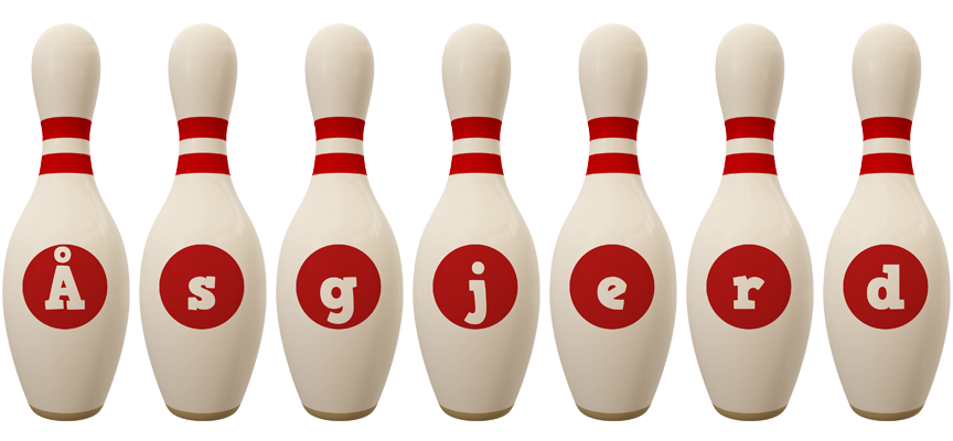 Åsgjerd bowling-pin logo