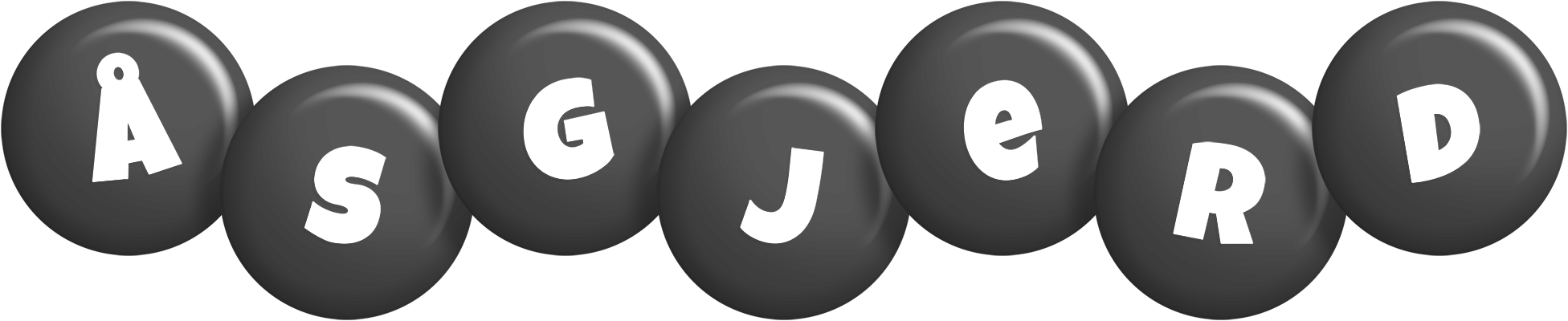 Åsgjerd candy-black logo