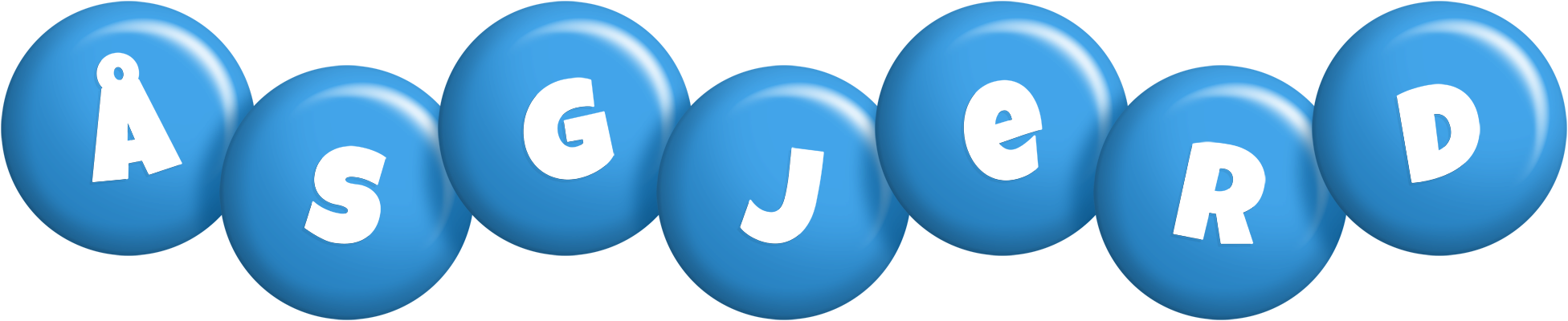 Åsgjerd candy-blue logo