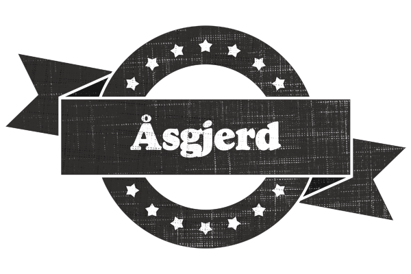 Åsgjerd grunge logo