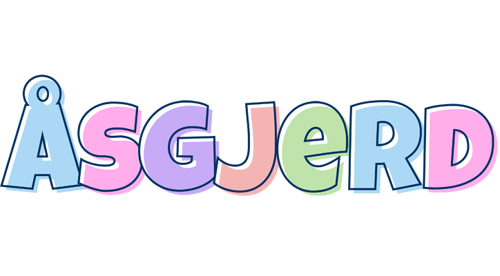 Åsgjerd pastel logo