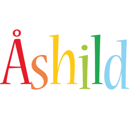 Åshild birthday logo