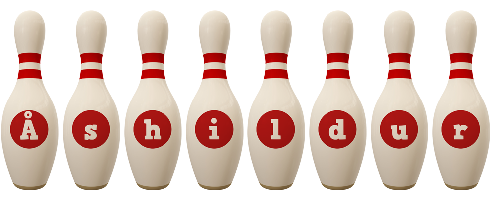 Åshildur bowling-pin logo