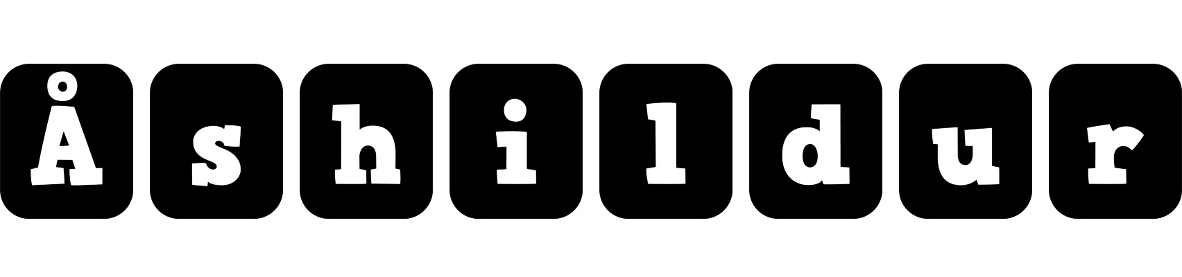 Åshildur box logo
