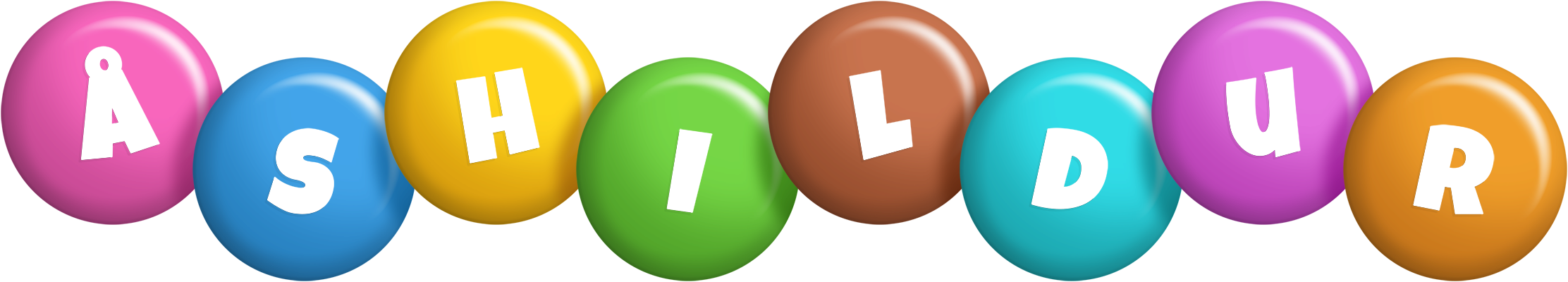 Åshildur candy logo