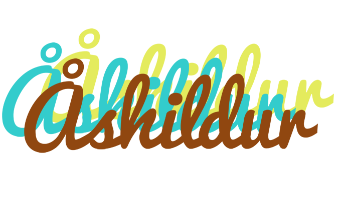 Åshildur cupcake logo