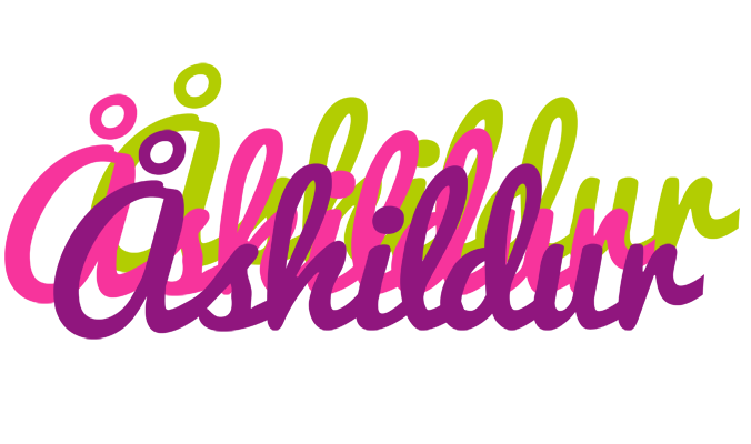 Åshildur flowers logo