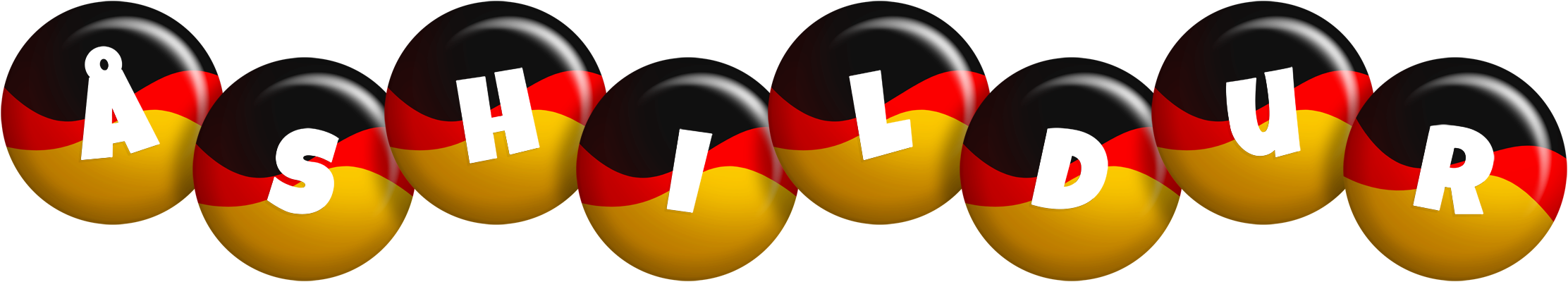 Åshildur german logo