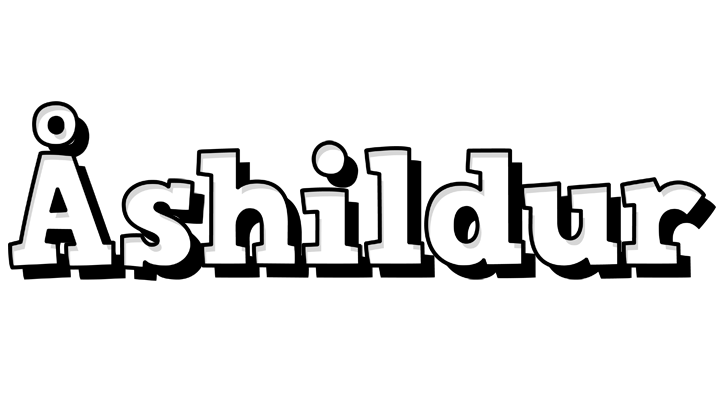 Åshildur snowing logo