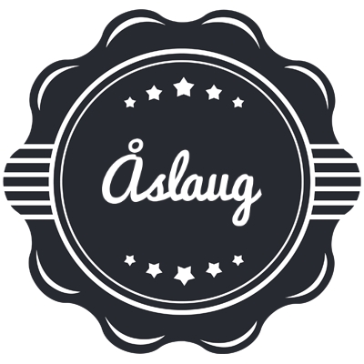 Åslaug badge logo